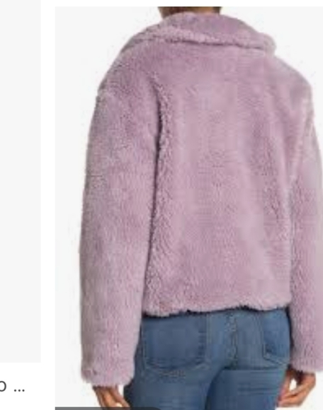 AVEC LES FILLE Crop Faux Fur Jacket - Picture 3 of 6